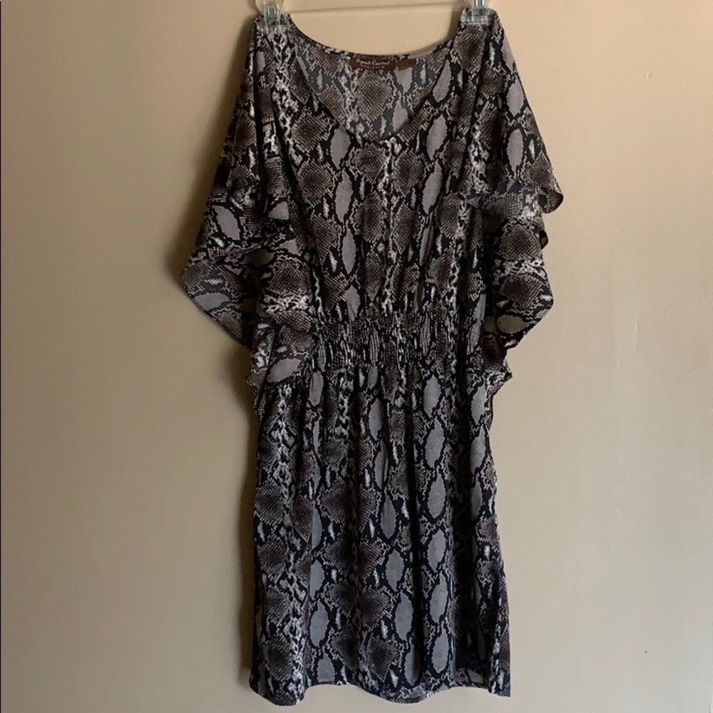 Snake printed dress